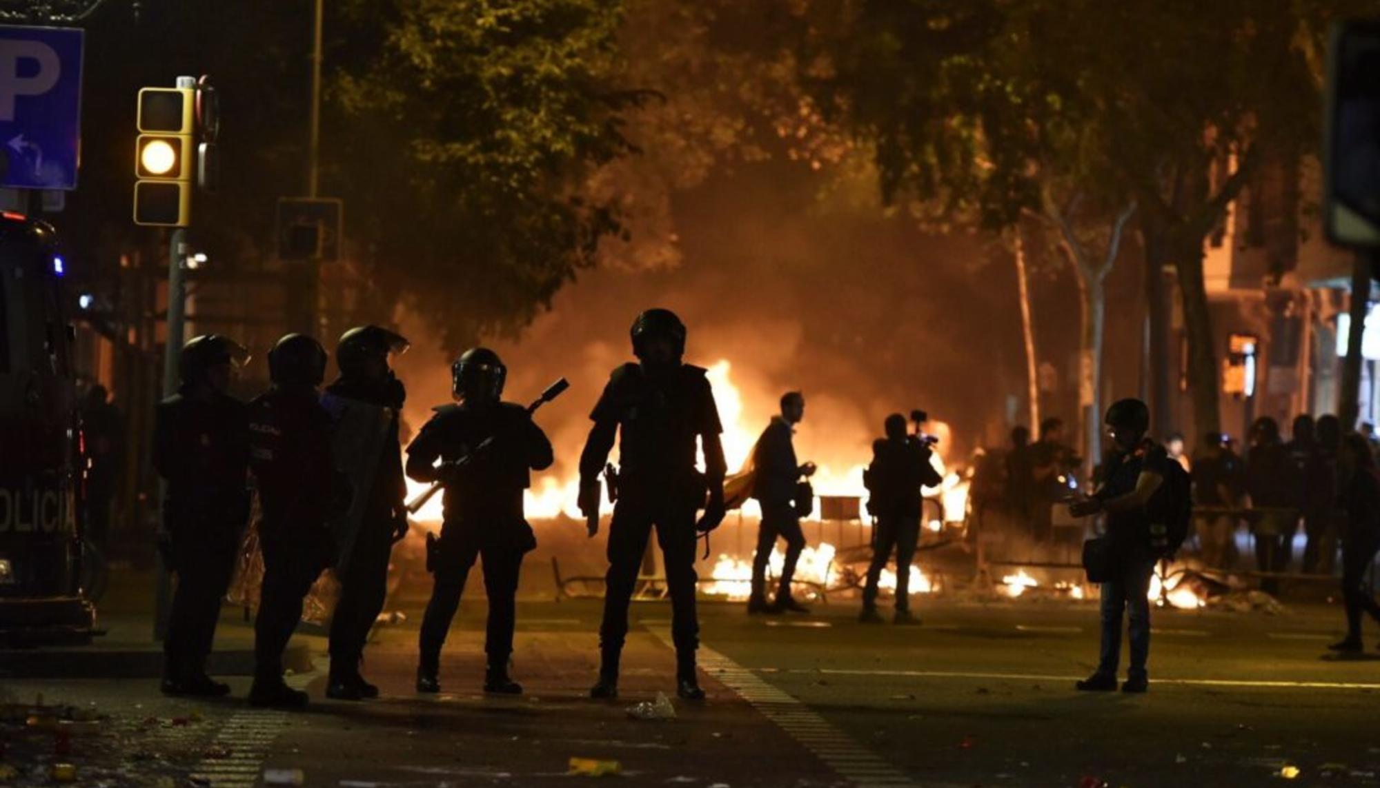 Disturbios en Barcelona Proces